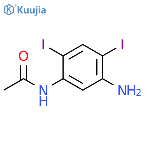 N-(5-amino-2,4-diiodo-phenyl)acetamide structure