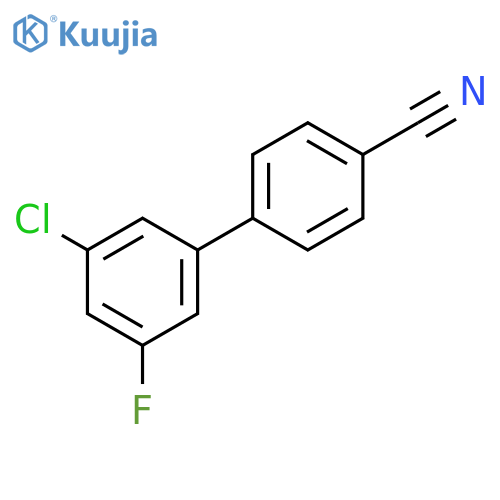 4-(3-chloro-5-fluorophenyl)benzonitrile structure