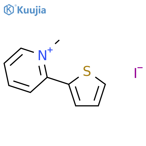 Pyridinium, 1-methyl-2-(2-thienyl)-, iodide structure