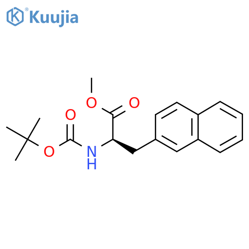 (R)-Methyl 2-((tert-butoxycarbonyl)amino)-3-(naphthalen-2-yl)propanoate structure