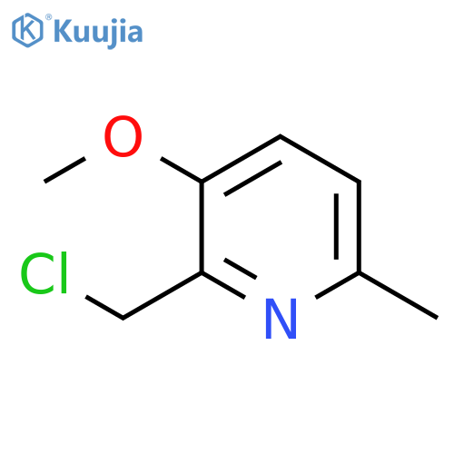 2-(chloromethyl)-3-methoxy-6-methylpyridine structure