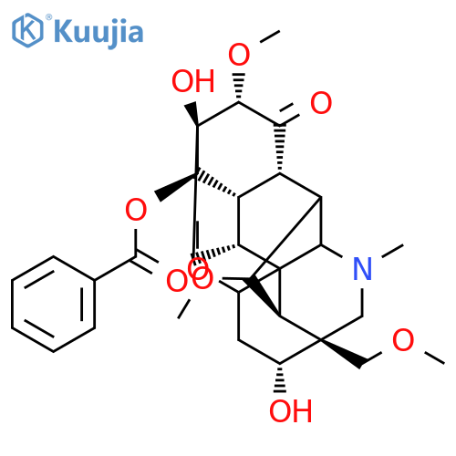 Aconitan-15-one,14-(benzoyloxy)-3,13-dihydroxy-1,6,16-trimethoxy-4-(methoxymethyl)-20-methyl-,(1a,3a,6a,14a,16a)- structure