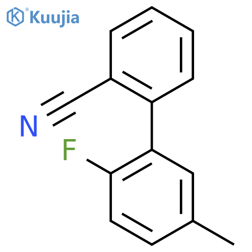 2-(2-fluoro-5-methylphenyl)benzonitrile structure
