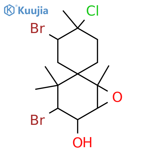2,10-Dibromo-3-chloro-7,8-epoxy-9-chamigranol structure