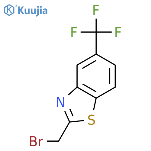 2-(bromomethyl)-5-(trifluoromethyl)-1,3-benzothiazole structure