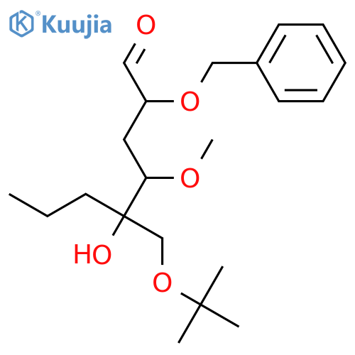 L-ribo-Hexose,3-deoxy-6-O-(1,1-dimethylethyl)-4-O-methyl-2-O-(phenylmethyl)-5-C-propyl- structure