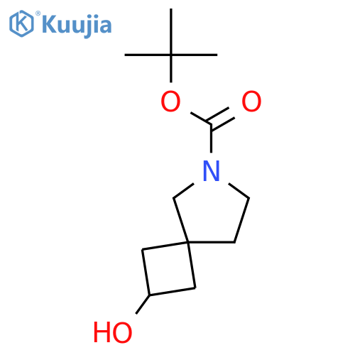 tert-Butyl 2-hydroxy-6-azaspiro[3.4]octane-6-carboxylate structure