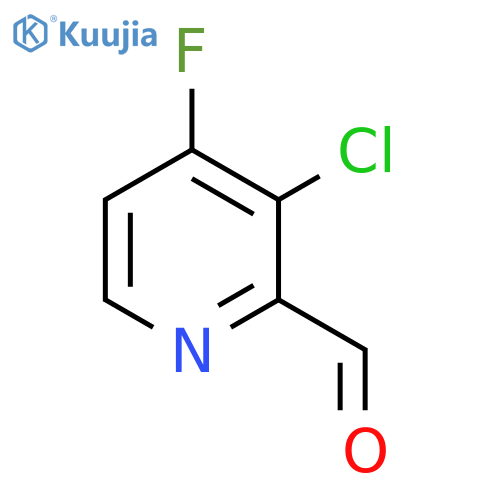 2-Pyridinecarboxaldehyde, 3-chloro-4-fluoro- structure