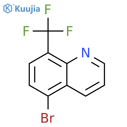 5-bromo-8-(trifluoromethyl)quinoline structure
