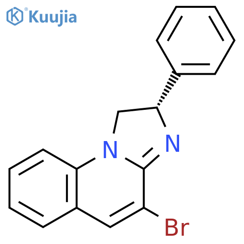 (2S)-4-bromo-1,2-dihydro-2-phenyl-imidazo[1,2-a]quinoline structure