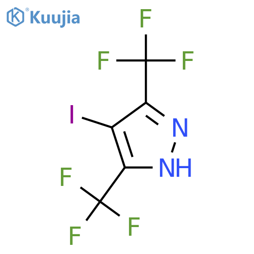 4-Iodo-3,5-bis(trifluoromethyl)-1h-pyrazole structure