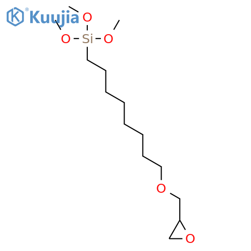 8-(Glycidyloxy)-n-octyltrimethoxysilane structure