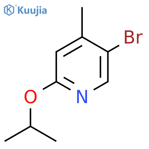 5-Bromo-2-isopropoxy-4-methylpyridine structure