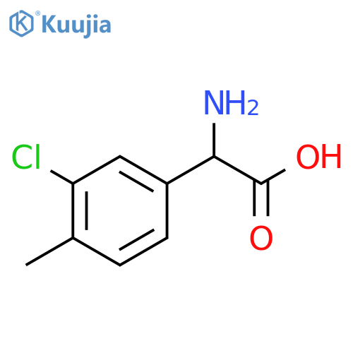 2-AMINO-2-(3-CHLORO-4-METHYLPHENYL)ACETIC ACID structure