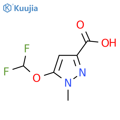 5-(difluoromethoxy)-1-methyl-1H-pyrazole-3-carboxylic acid structure
