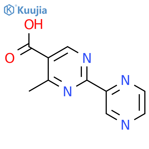 5-Pyrimidinecarboxylic acid, 4-methyl-2-(2-pyrazinyl)- structure