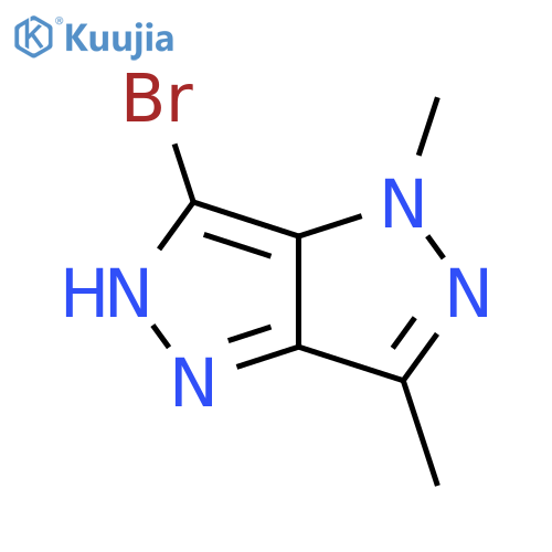 6-Bromo-1,3-dimethyl-1H,4H-1,2diazolo4,3-cpyrazole structure