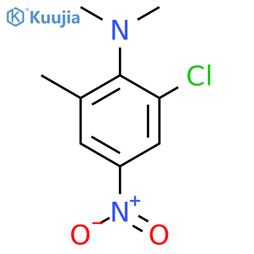 2-Chloro-4-nitro-N,N,6-trimethylaniline structure