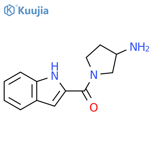 1-(1H-indole-2-carbonyl)pyrrolidin-3-amine structure
