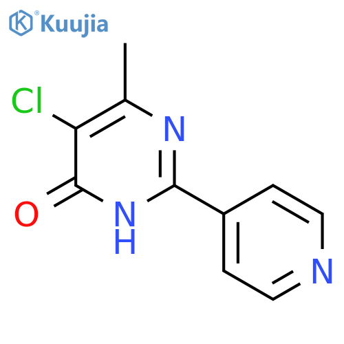 5-Chloro-6-methyl-2-(pyridin-4-yl)pyrimidin-4-ol structure
