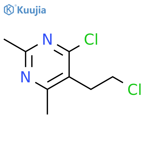 4-chloro-5-(2-chloroethyl)-2,6-dimethylpyrimidine structure