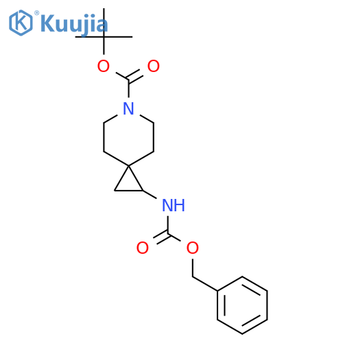 Tert-butyl 1-(((benzyloxy)carbonyl)amino)-6-azaspiro[2.5]octane-6-carboxylate structure