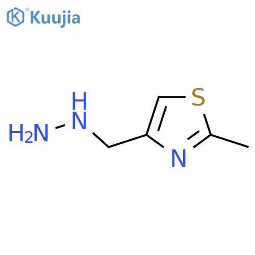 4-(hydrazinylmethyl)-2-methyl-1,3-thiazole structure