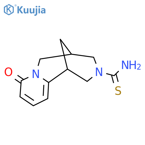 8-Oxo-1,5,6,8-tetrahydro-2H-1,5-methanopyrido[1,2-a][1,5]diazocine-3(4H)-carbothioamide structure