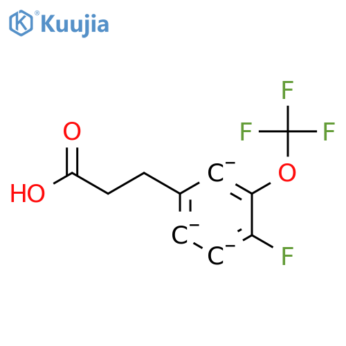 3-4-Fluoro-3-(trifluoromethoxy)-phenylpropionic acid structure