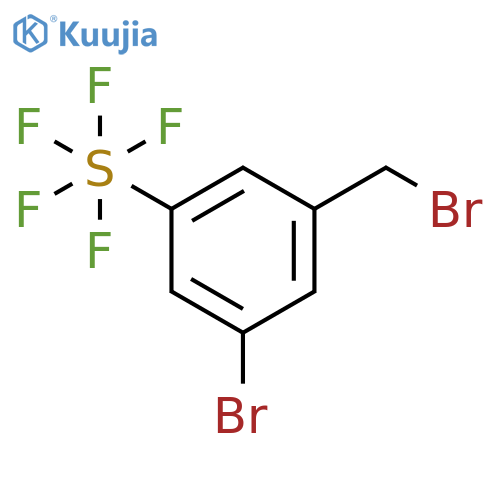 3-Bromo-5-(pentafluorosulfur)benzyl bromide structure