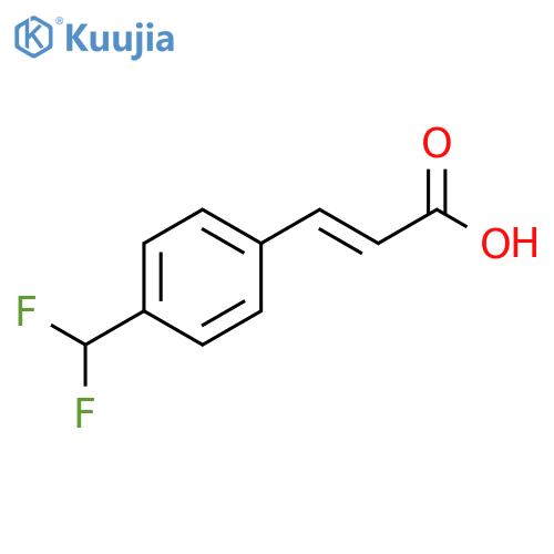 (2E)-3-[4-(DIFLUOROMETHYL)PHENYL]PROP-2-ENOIC ACID structure