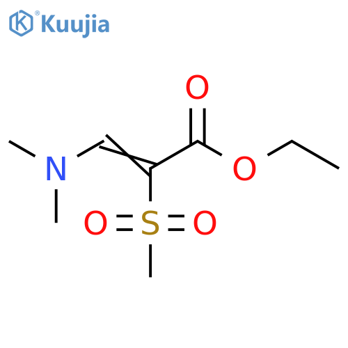 ethyl 3-(dimethylamino)-2-methanesulfonylprop-2-enoate structure