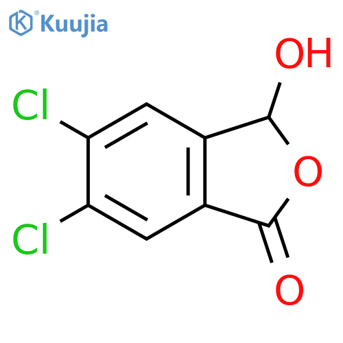 1(3H)-Isobenzofuranone, 5,6-dichloro-3-hydroxy- structure