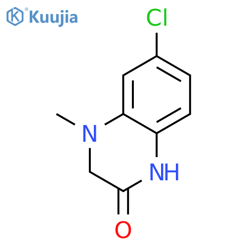6-chloro-4-methyl-1,2,3,4-tetrahydroquinoxalin-2-one structure