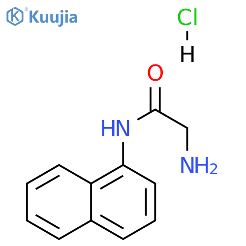2-amino-N-(naphthalen-1-yl)acetamide hydrochloride structure
