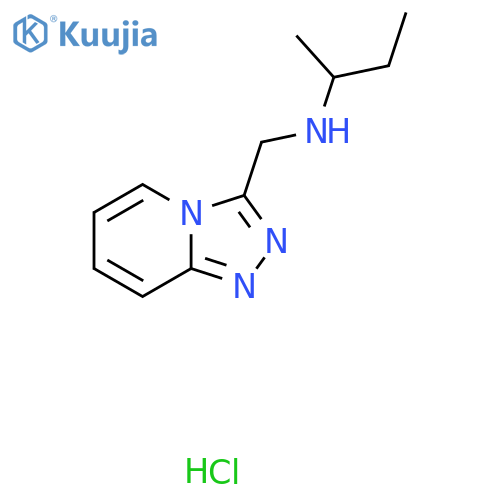(Butan-2-yl)({[1,2,4]triazolo[4,3-a]pyridin-3-yl}methyl)amine hydrochloride structure