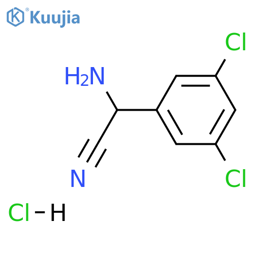 2-amino-2-(3,5-dichlorophenyl)acetonitrile hydrochloride structure