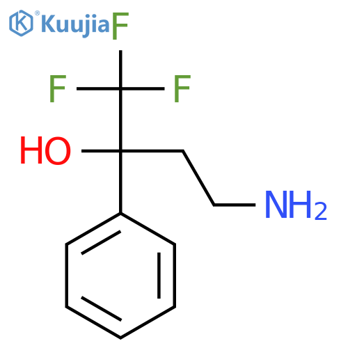 4-Amino-1,1,1-trifluoro-2-phenylbutan-2-ol structure