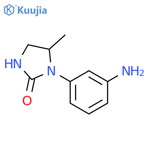 1-(3-aminophenyl)-5-methylimidazolidin-2-one structure