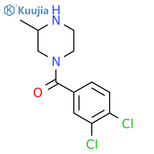 1-(3,4-Dichlorobenzoyl)-3-methylpiperazine structure