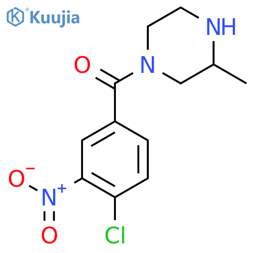 1-(4-Chloro-3-nitrobenzoyl)-3-methylpiperazine structure