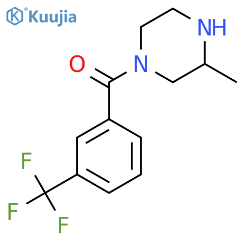 3-Methyl-1-[3-(trifluoromethyl)benzoyl]piperazine structure