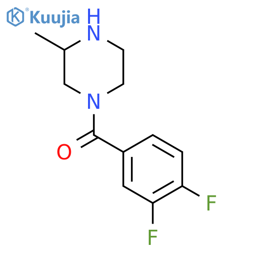 1-(3,4-Difluorobenzoyl)-3-methylpiperazine structure