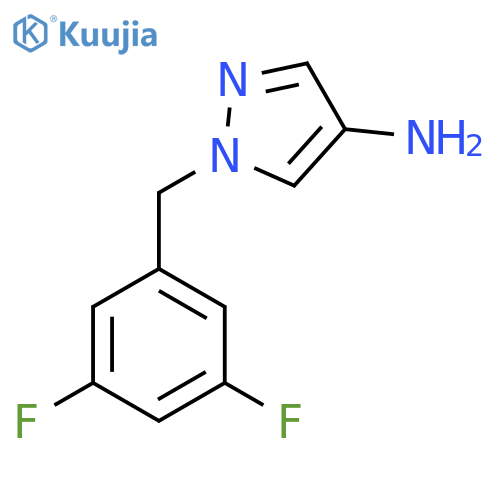 1-[(3,5-difluorophenyl)methyl]pyrazol-4-amine structure