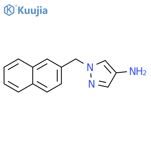1-(2-Naphthylmethyl)-1H-pyrazol-4-amine structure