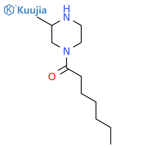 1-(3-Methylpiperazin-1-yl)heptan-1-one structure