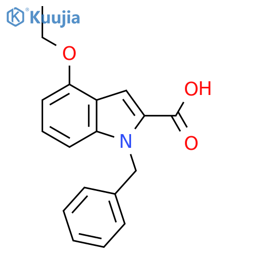 1-Benzyl-4-ethoxy-1H-indole-2-carboxylic acid structure