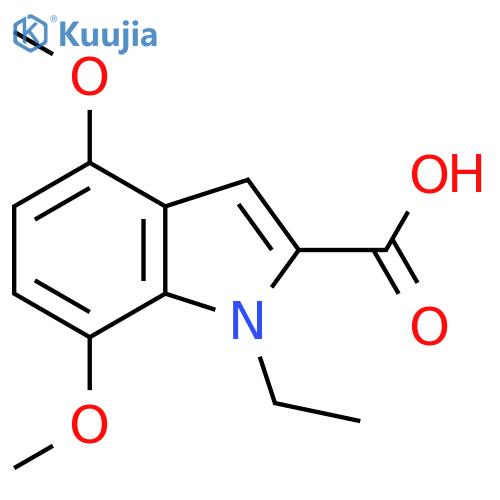 1-Ethyl-4,7-dimethoxy-1H-indole-2-carboxylic acid structure