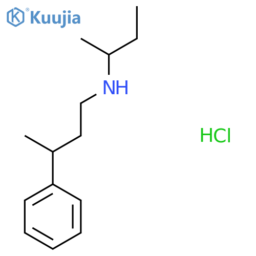 (Butan-2-yl)(3-phenylbutyl)amine hydrochloride structure