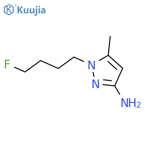 1-(4-fluorobutyl)-5-methyl-1H-pyrazol-3-amine structure
